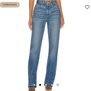 RE/DONE 70s High Rise Skinny Boot Opal Indigo Denim Jeans Contemporary Sz 32